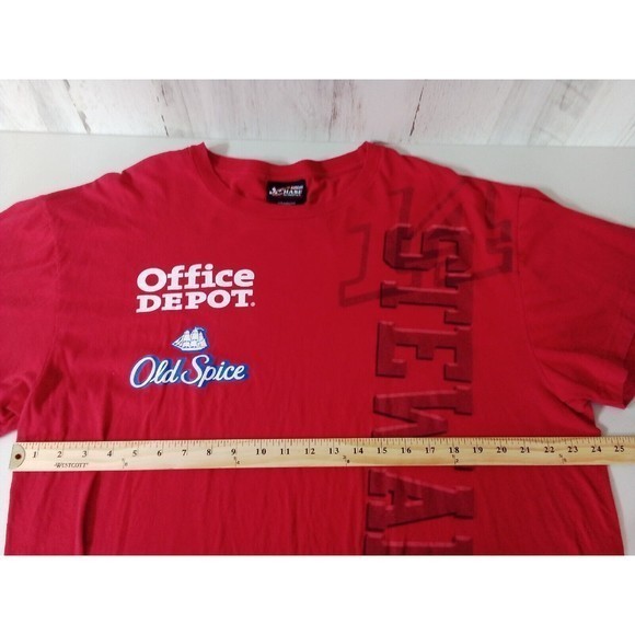 Men's Chase Authentic Stewart Office Depot Red‎ Short Sleeve Shirts Size 2XL - Picture 16 of 16